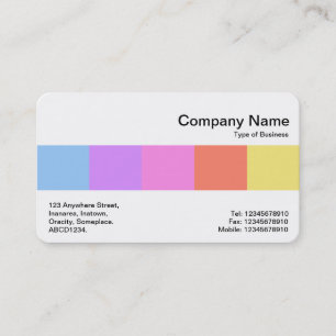 Middle Band - Colours Business Card