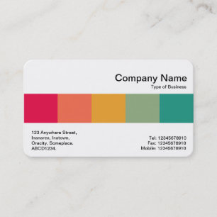 Middle Band - Colours Business Card