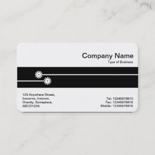 Middle Band - Decorative Lines Business Card