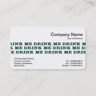 Middle Band - Drink Me Business Card