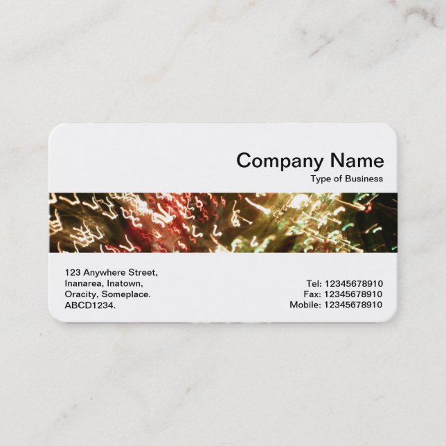Middle Band - Fibre Optics Business Card (Front)