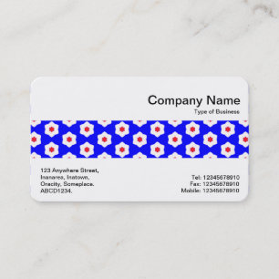 Middle Band - Geometric Flowers Business Card