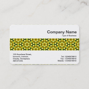 Middle Band - Geometric Flowers Pattern Business Card