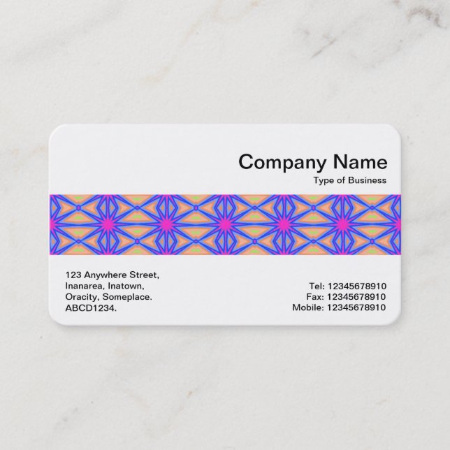 Middle Band - Geometric Pattern Business Card (Front)
