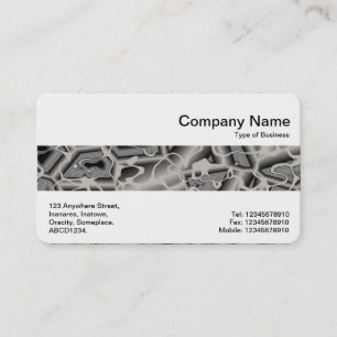 Middle Band - Grey Chaos Business Card