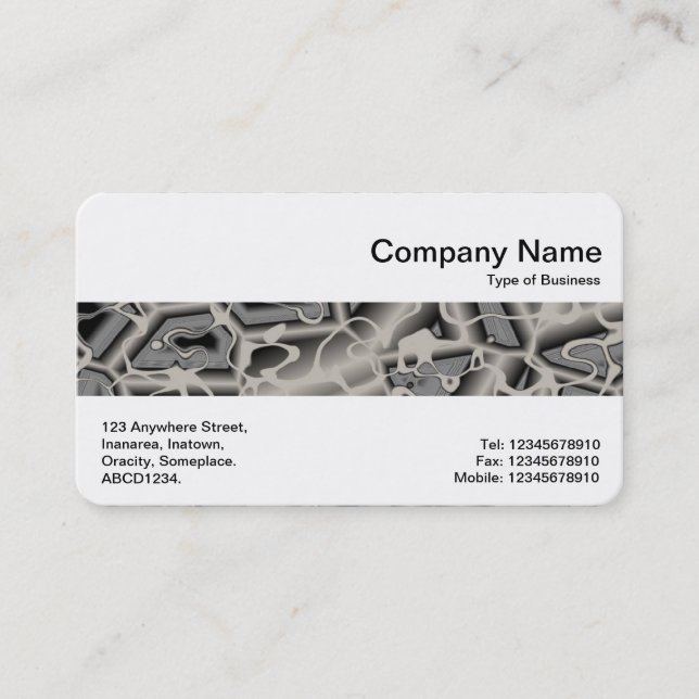 Middle Band - Grey Chaos Business Card (Front)