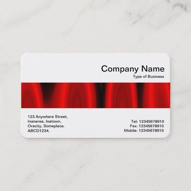 Middle Band - Hall of Flame Business Card (Front)