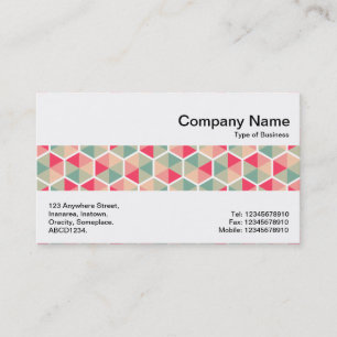 Middle Band - Hexagonal Pattern 04 Business Card