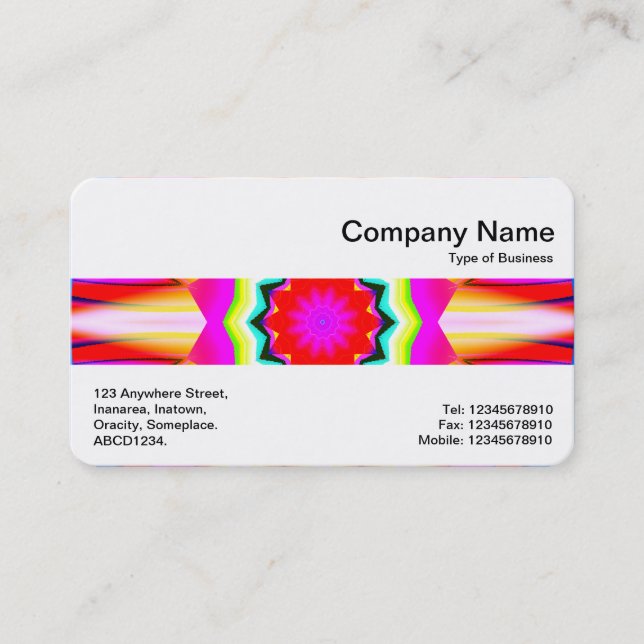 Middle Band - Kaliedoscopic 04 Business Card (Front)
