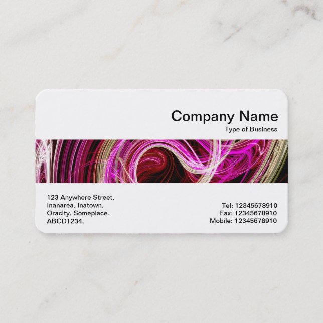 Middle Band - Pink Smoke Business Card (Front)