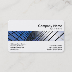 Middle Band - Reflective Office Block Business Card