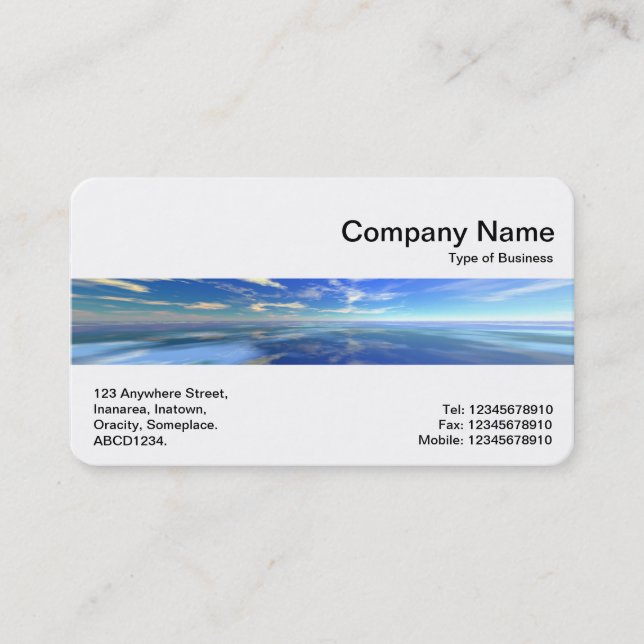 Middle Band - Sea and Sky Business Card (Front)