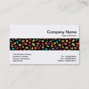 Middle Band - Shards - Colour 02 on Black Business Card