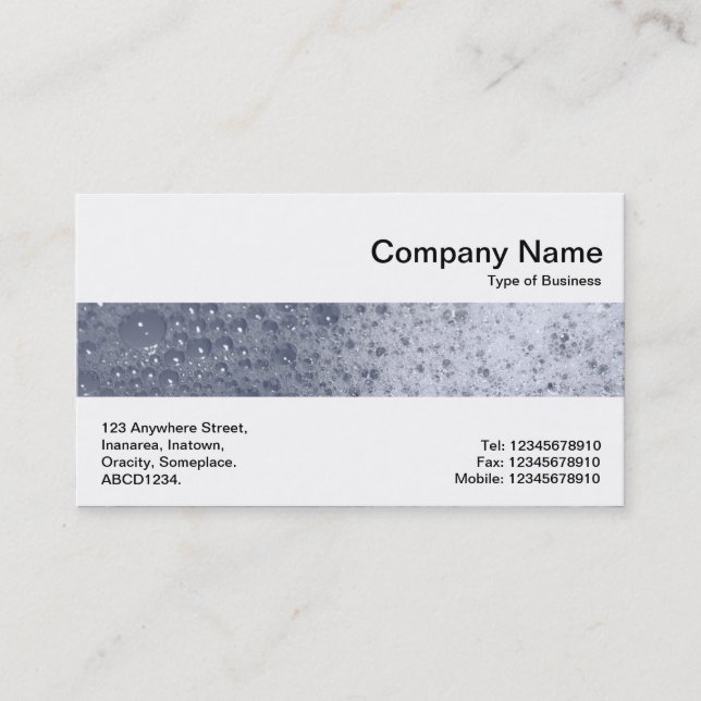 Middle Band - Soap Bubbles 03 Business Card (Front)