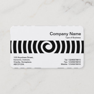 Middle Band - Spiral - Black Business Card