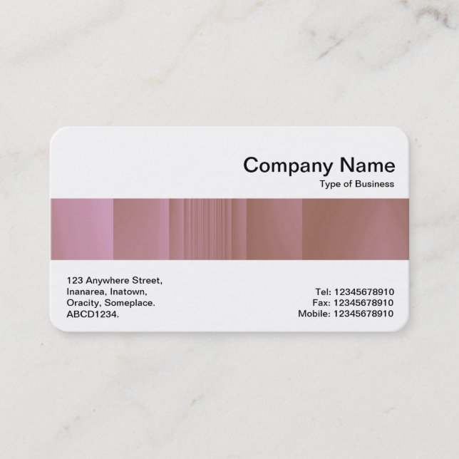 Middle Band - Strawberry Chocolate Business Card (Front)