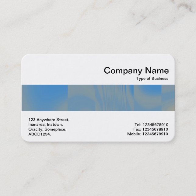 Middle Band - Subtle Texture Business Card (Front)