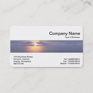 Middle Band - Sunrise/Sunset Business Card