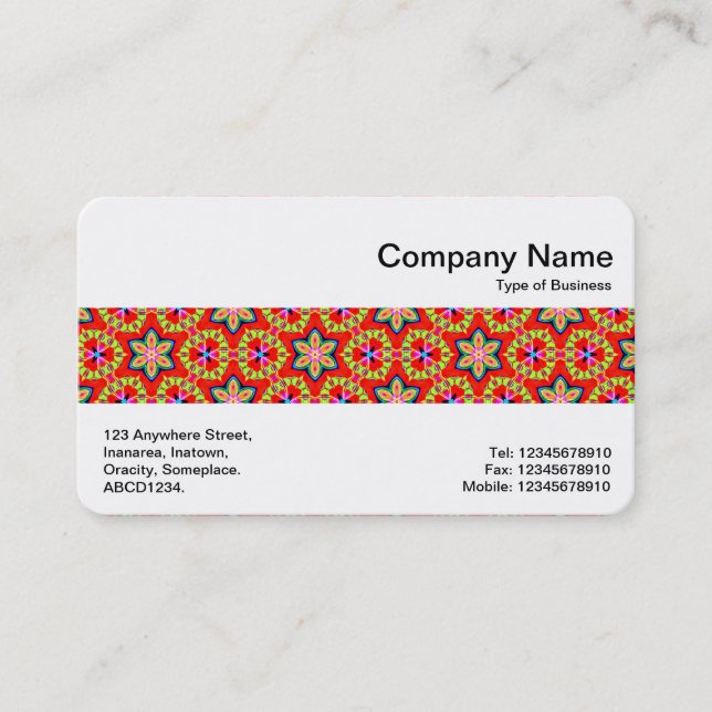 Middle Band - Terrazzo Pattern Business Card (Front)