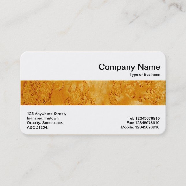 Middle Band - Wood 03 Business Card (Front)