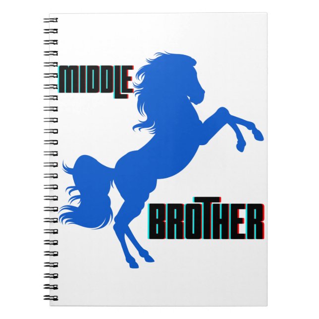 Middle Brother Horse Rearing Notebook (Front)