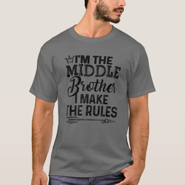 Middle Brother - I Make The Rules Tee With Arrow (Front)