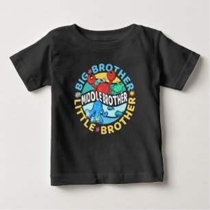 Middle Brother is a Big and Little Brother Baby T-Shirt