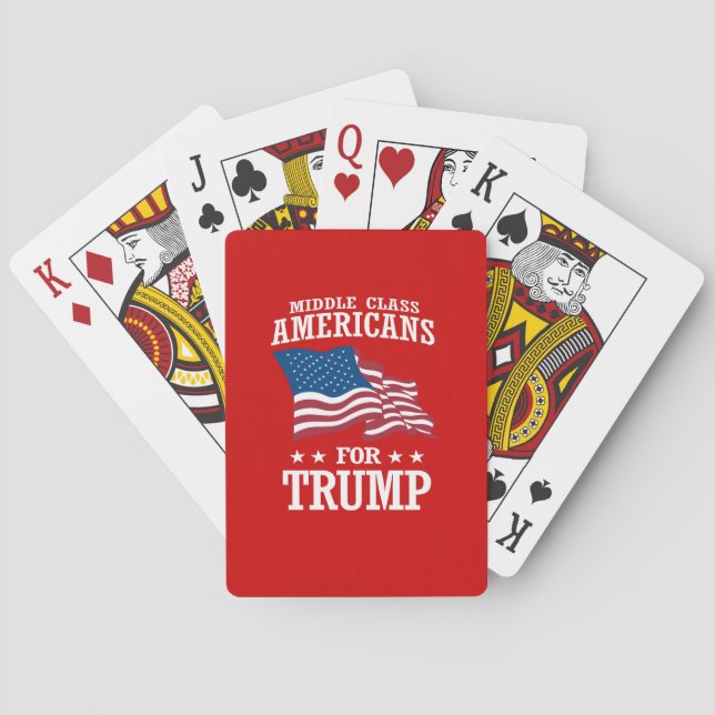 MIDDLE CLASS AMERICANS FOR TRUMP PLAYING CARDS (Back)
