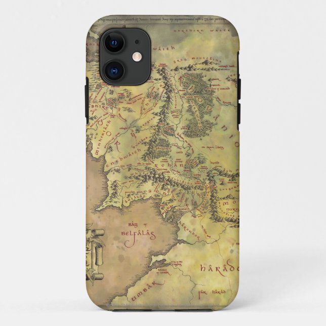 MIDDLE EARTH™ #2 Map Case-Mate iPhone Case (Back)