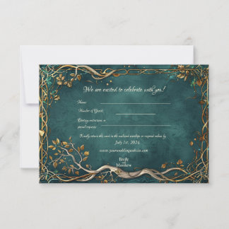 Middle-earth Majesty Wedding RSVP Card
