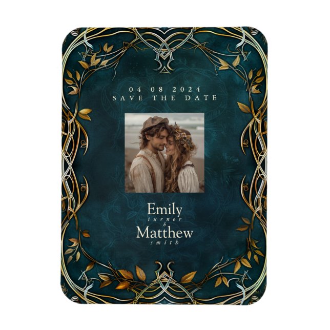 Middle-earth Majesty Wedding Save The Date Magnet (Vertical)