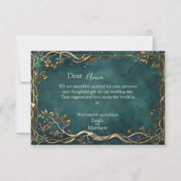 Middle-earth Majesty Wedding Thank You Card