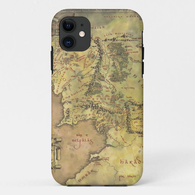 MIDDLE EARTH™ Map Case-Mate iPhone Case (Back)
