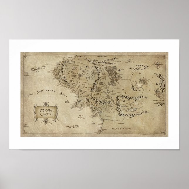 MIDDLE-EARTH™ Map Poster (Front)