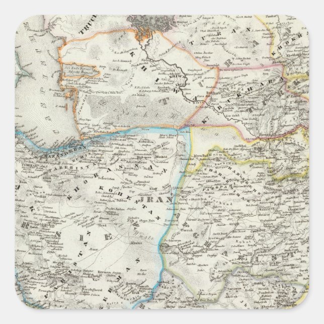 Middle East, Afghanistan Square Sticker (Front)