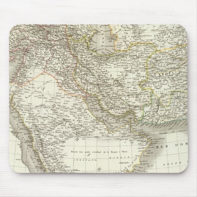 Middle East Atlas Map 2 Mouse Mat (Front)
