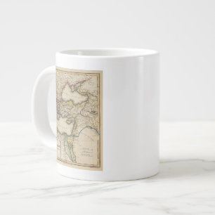Middle East Atlas Map Large Coffee Mug