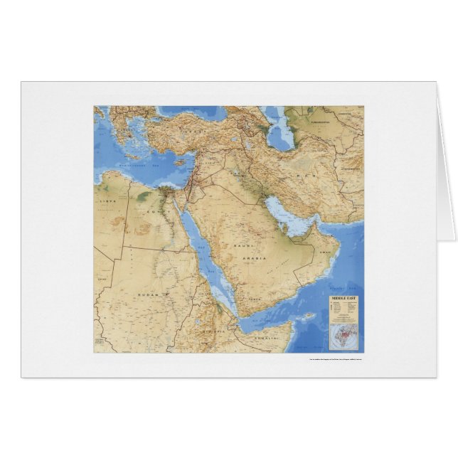 Middle East Map 1993 (Front Horizontal)