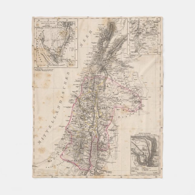 Middle East, Palestine Fleece Blanket (Front)