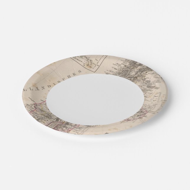 Middle East, Palestine Paper Plate (Angled)