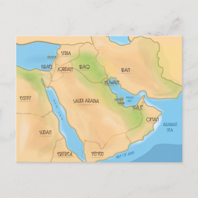 Middle East Postcard (Front)