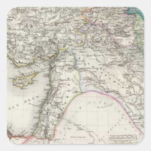 Middle East Square Sticker
