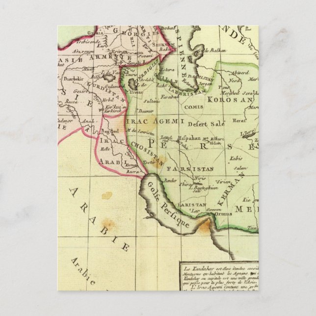 Middle East, Turkey, Iran Postcard (Front)