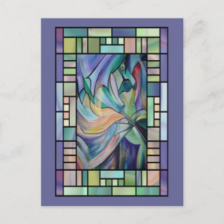 Middle Eastern Belly Dancer With Pastel Veils Postcard