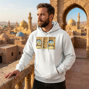 Middle Eastern Desert City Through Ancient Arch Hoodie