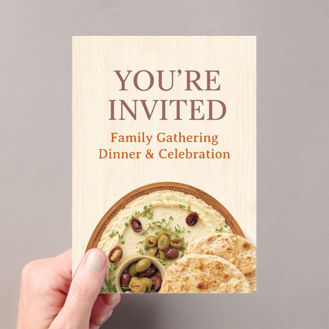 MIDDLE EASTERN dinner invitation postcard (Insitu (Handheld))