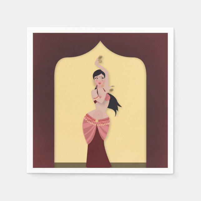 Middle Eastern Lebanese dinner party Napkin (Front)