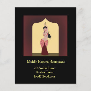 Middle eastern or Lebanese Moroccan restaurant Flyer