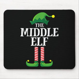 Middle Elf Shirt Matching Family Fun Sibling Group Mouse Mat