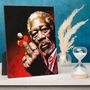 Middle Finger Art with Red Bow Plaque